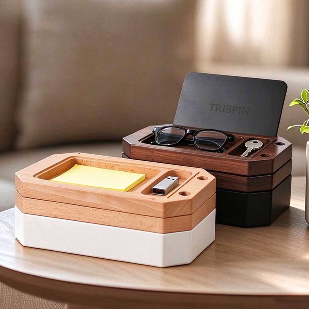 Rotating 3-Tier Desk Organizer