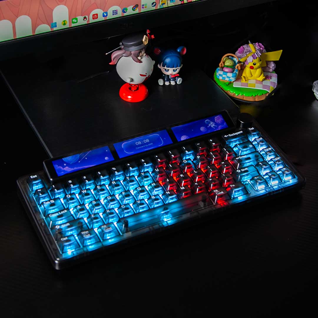 The Mechanical Keyboard With A Panoramic Touch Display