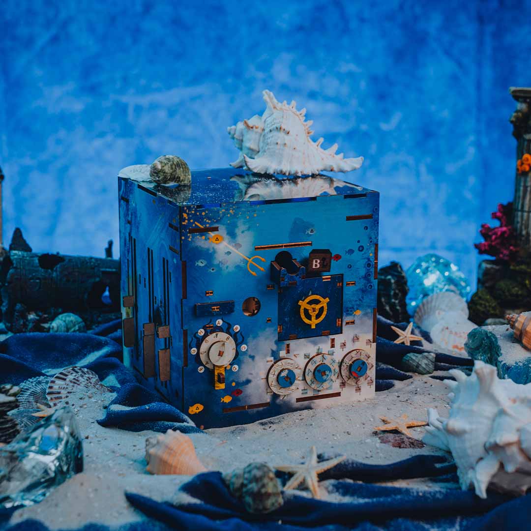 Handcrafted Atlantis & Cosmic Puzzle Boxes