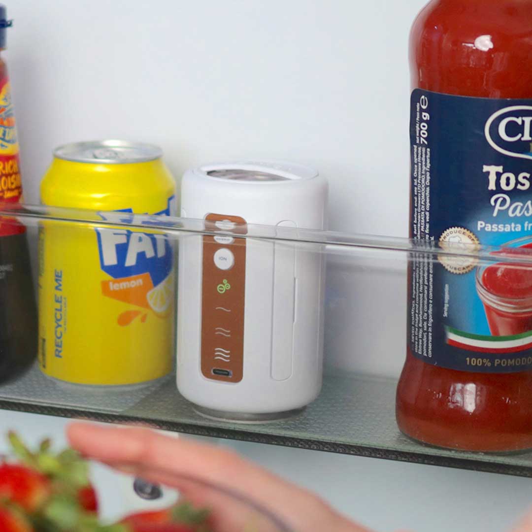 The Fridge Purifier As Compact As A Soda Can