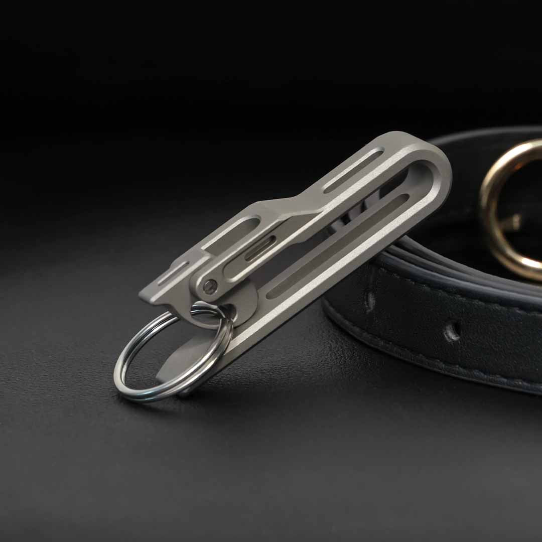 Titanium Clip With Gravity Cam Lock