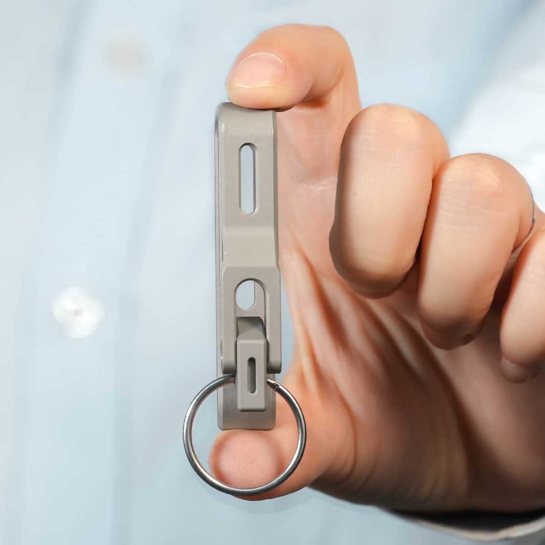 Titanium Clip With Gravity Cam Lock