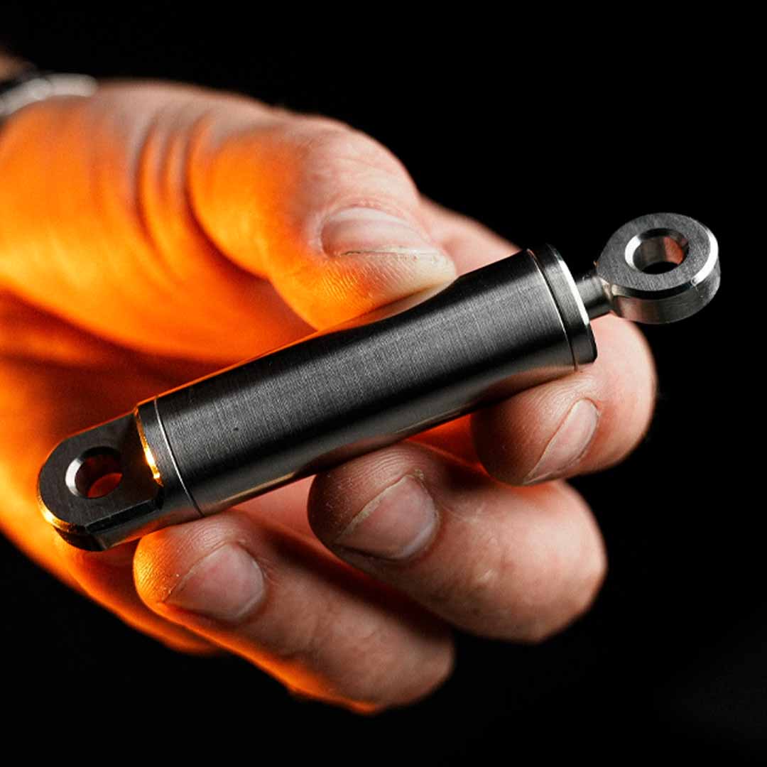 Titanium Tactile Keychain Cylinder