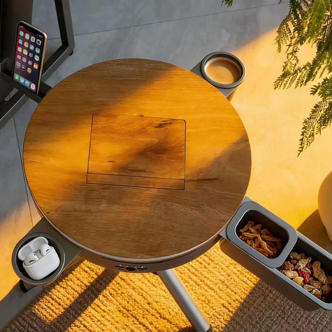 Modular Outdoor Table With Power