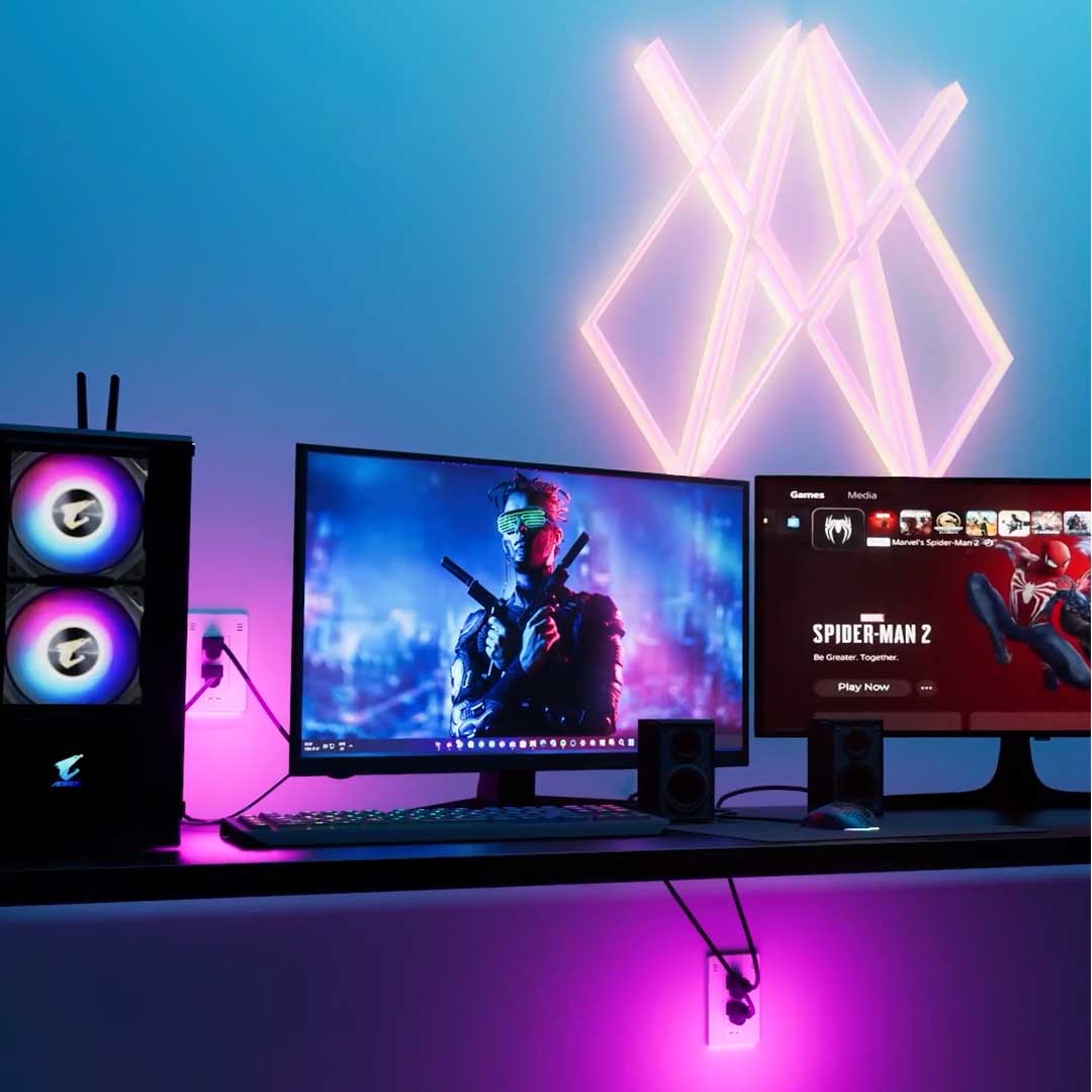 The Smart Outlet with Built-In Color Lighting