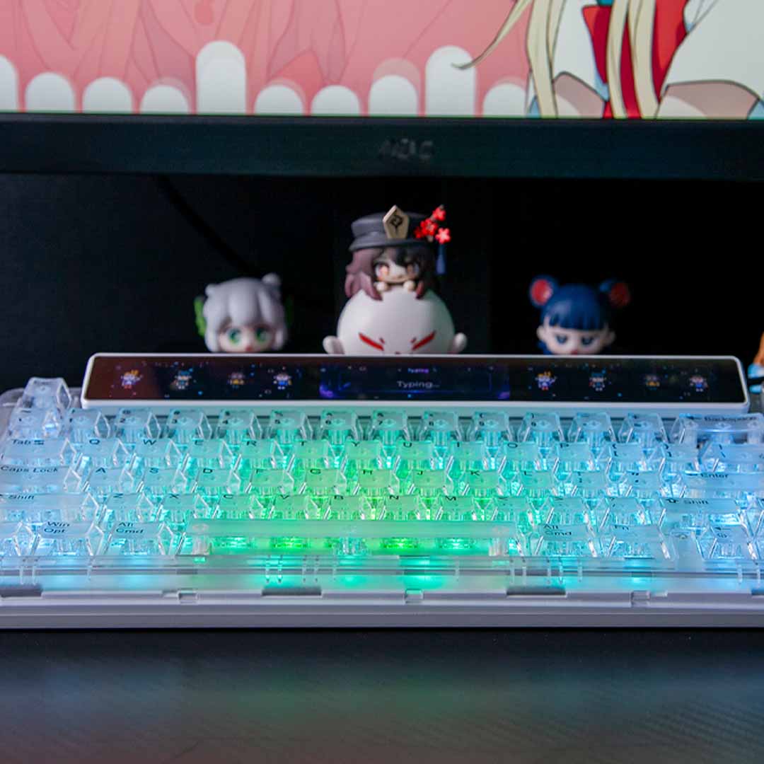 The Mechanical Keyboard With A Panoramic Touch Display