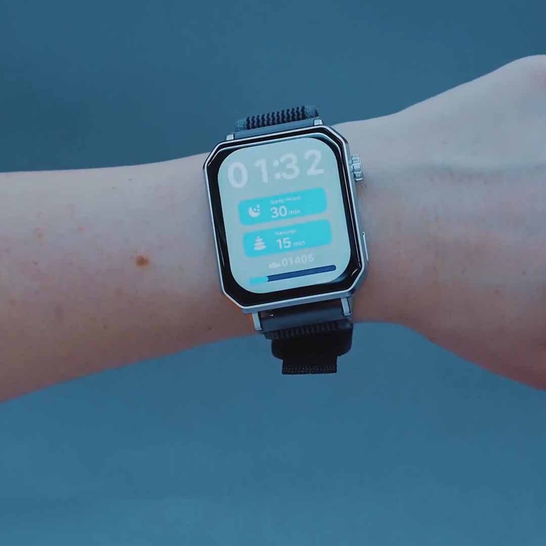 Microcurrent Smartwatch For Energy And Sleep