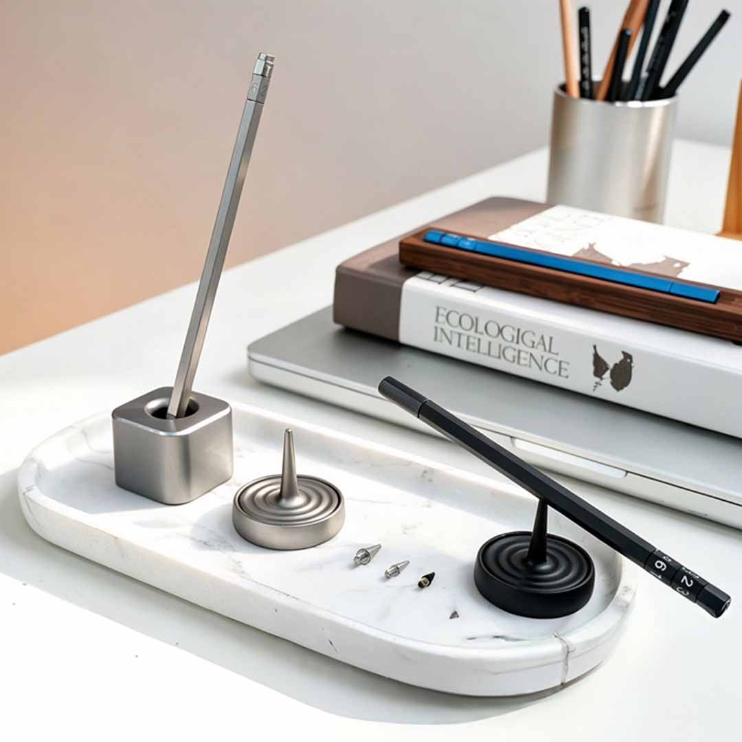 Titanium Ink-Free Pen And Gyro Fidget