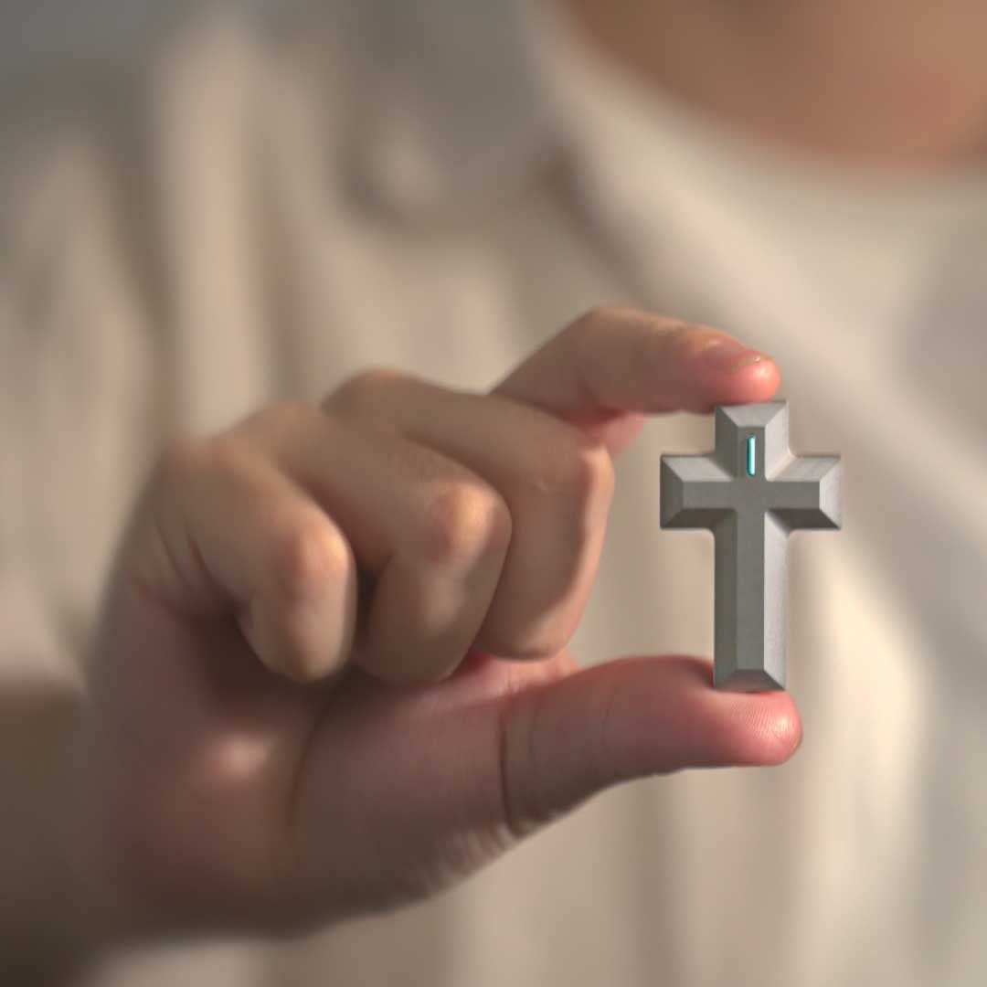 Titanium Cross With Secret Storage