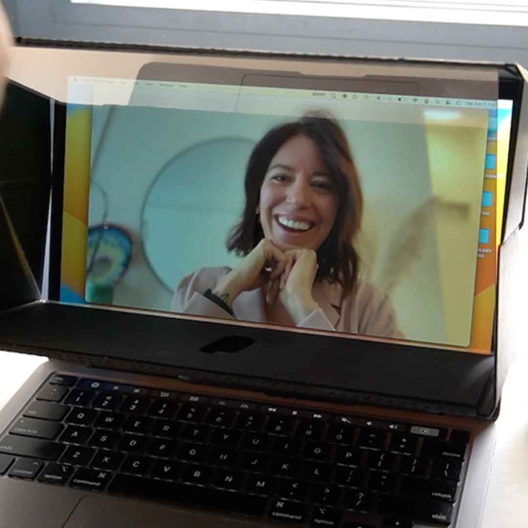 Transparent Webcam for Natural Eye Contact