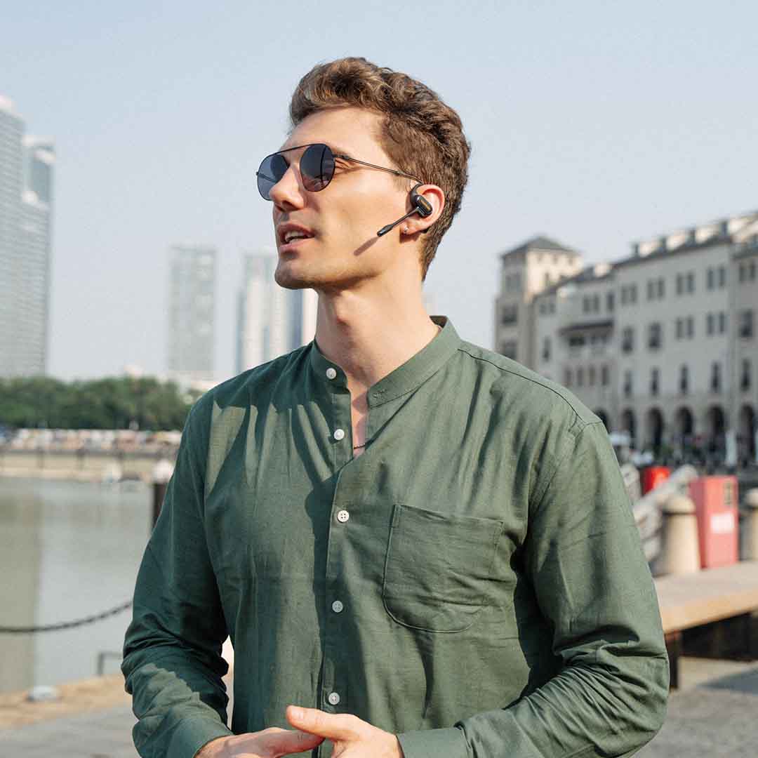 The Open-Ear Headset With Magnetic Mic