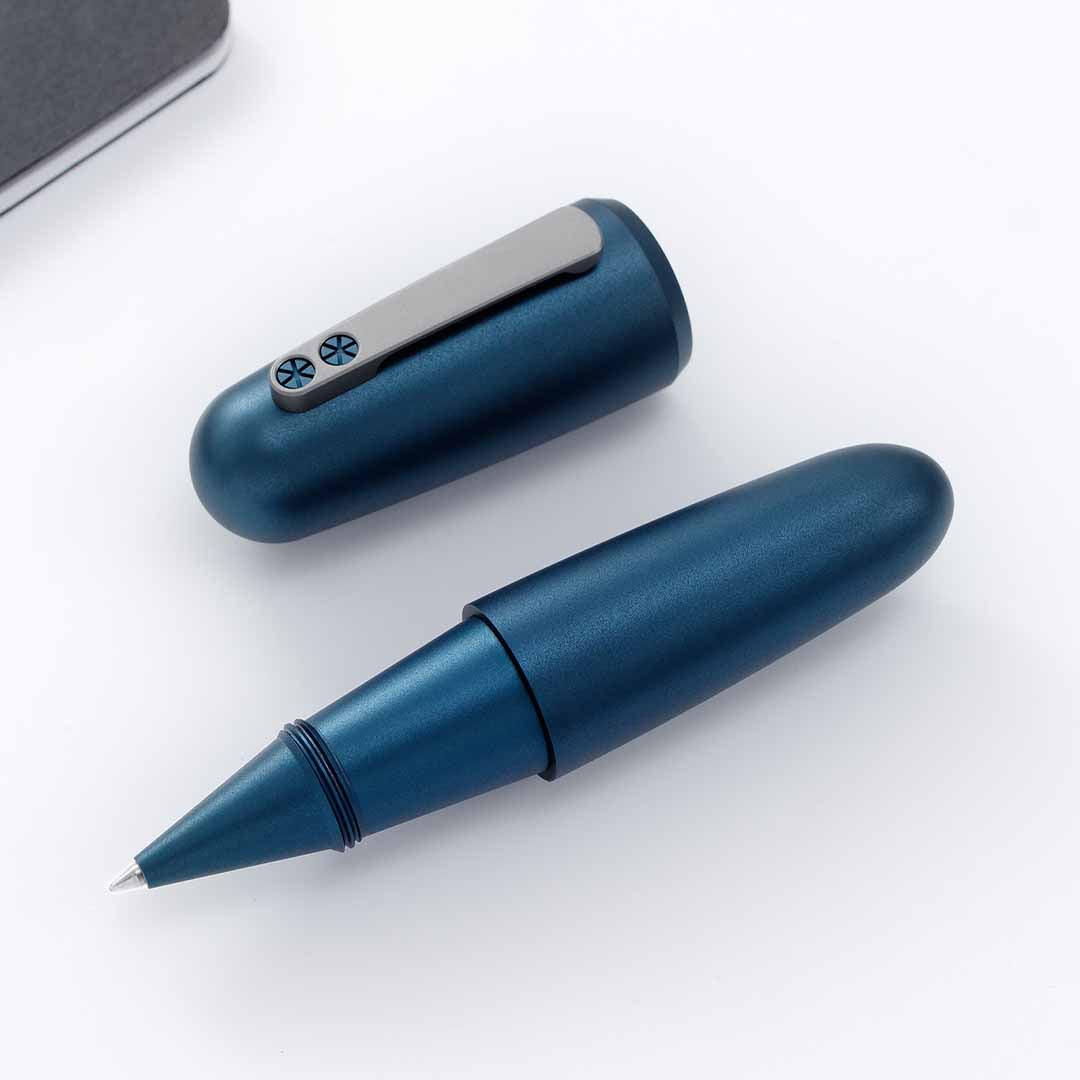Titanium Fountain And Rollerball Pen