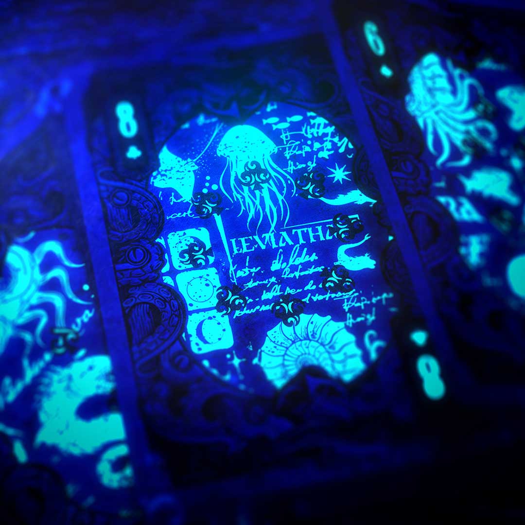 UV-Reactive Kraken Abyss Playing Cards