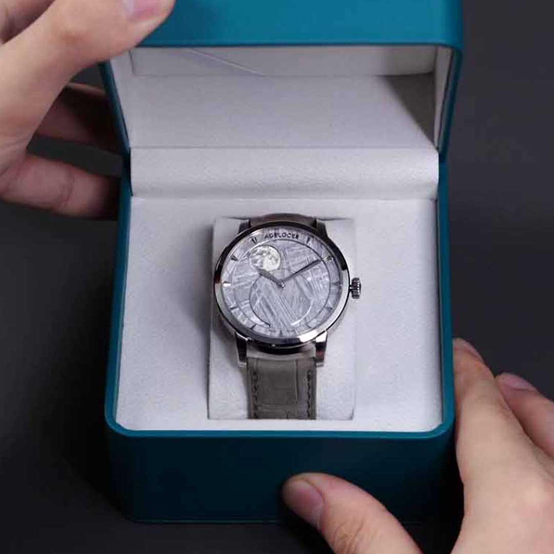 Rare Meteorite Moon Phase Watch