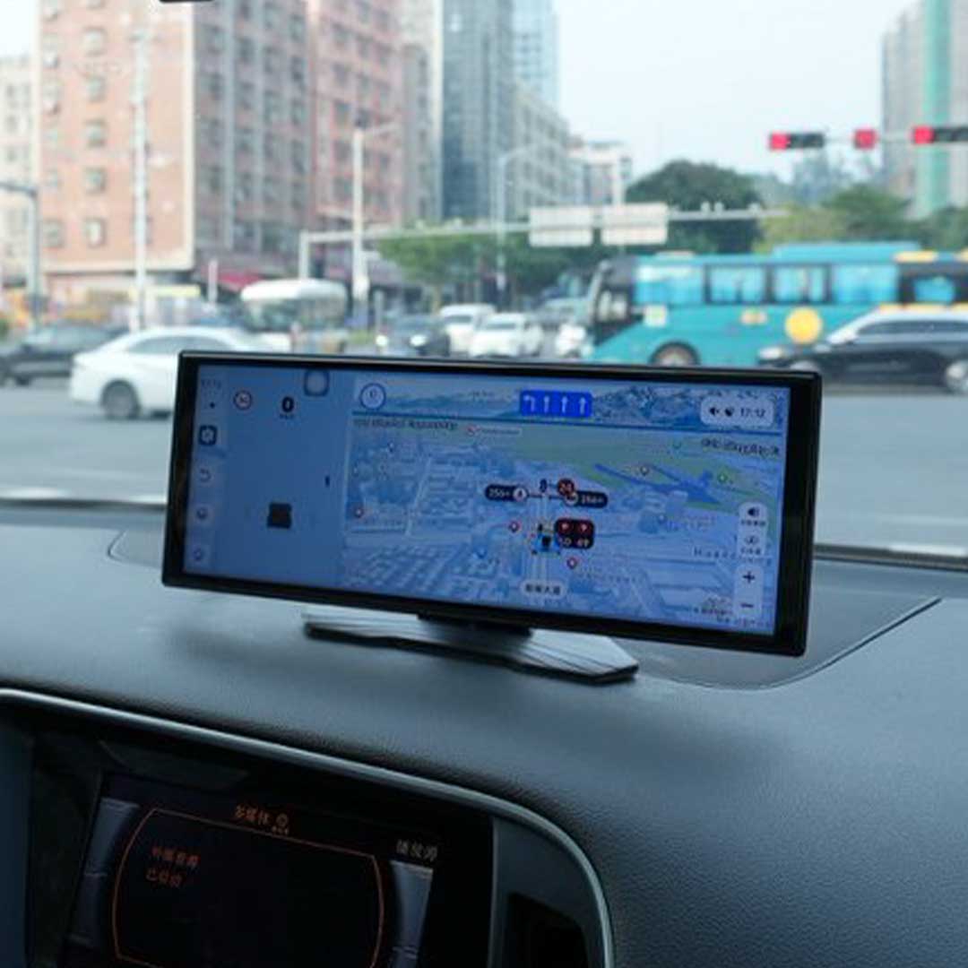 3 in 1 AI Dash Cam With Wireless CarPlay