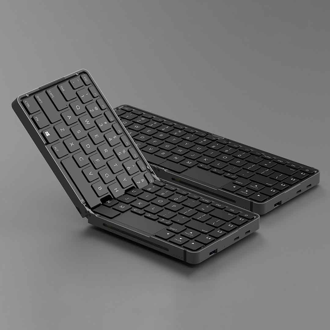 Unleash Power On The Go With This Foldable Keyboard PC