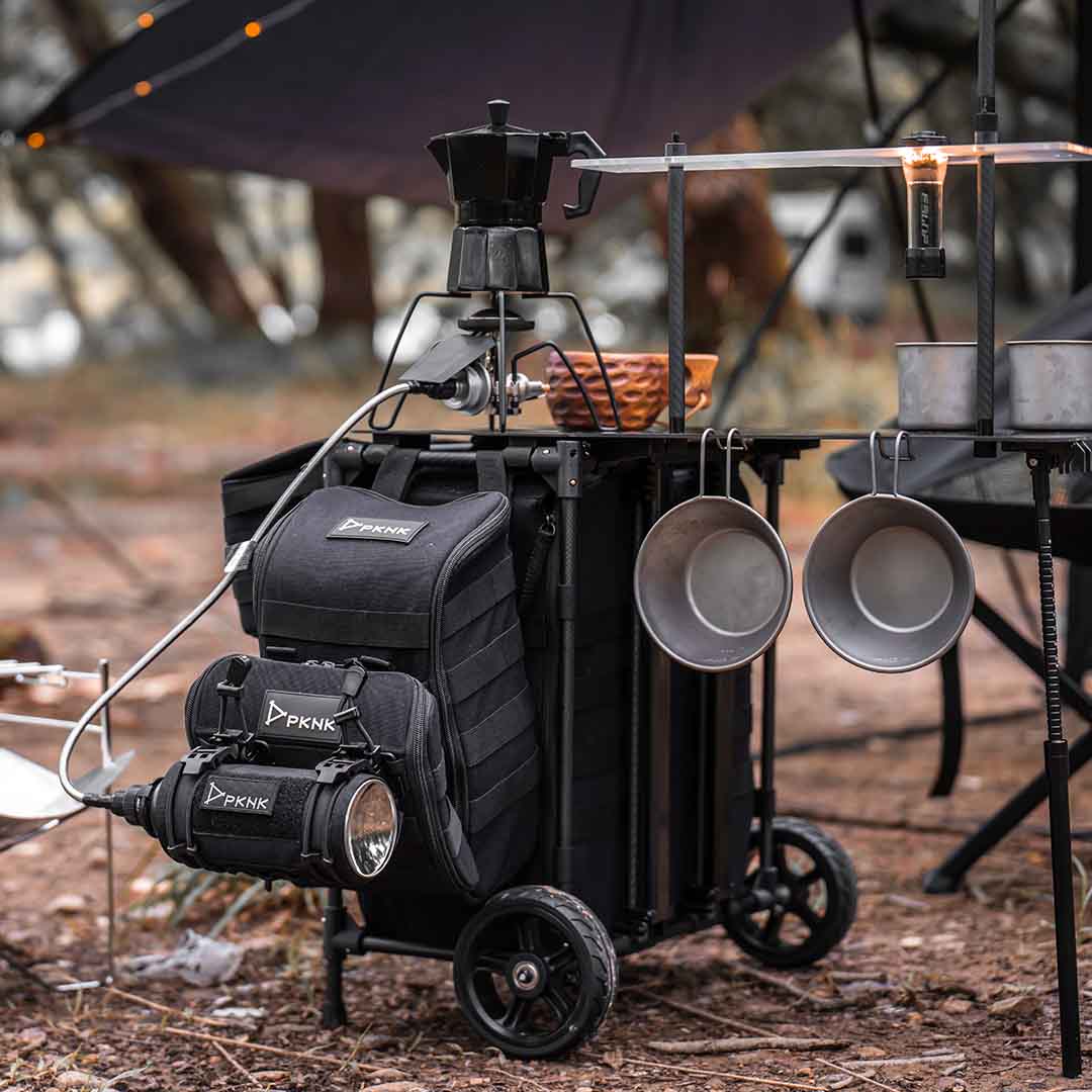 Lightweight Tactical-Style Camping Table & Trolley