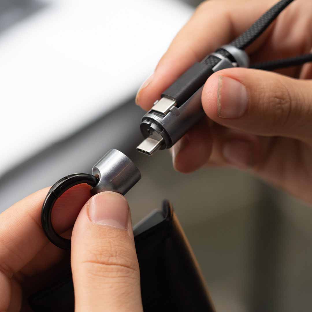 The Keychain That Charges, Stores, Tracks