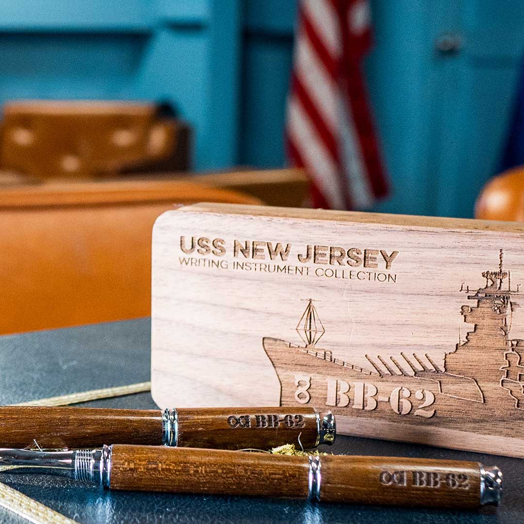 Writing Tools Crafted From The Decks Of BB-62