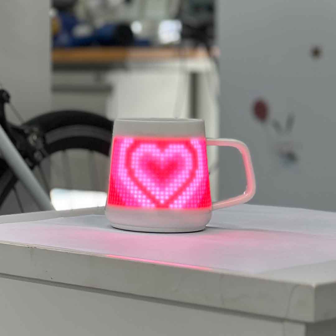 Sip In Style: AI Pixel Mug, Smart Reminders, Games, And Temp Tracking