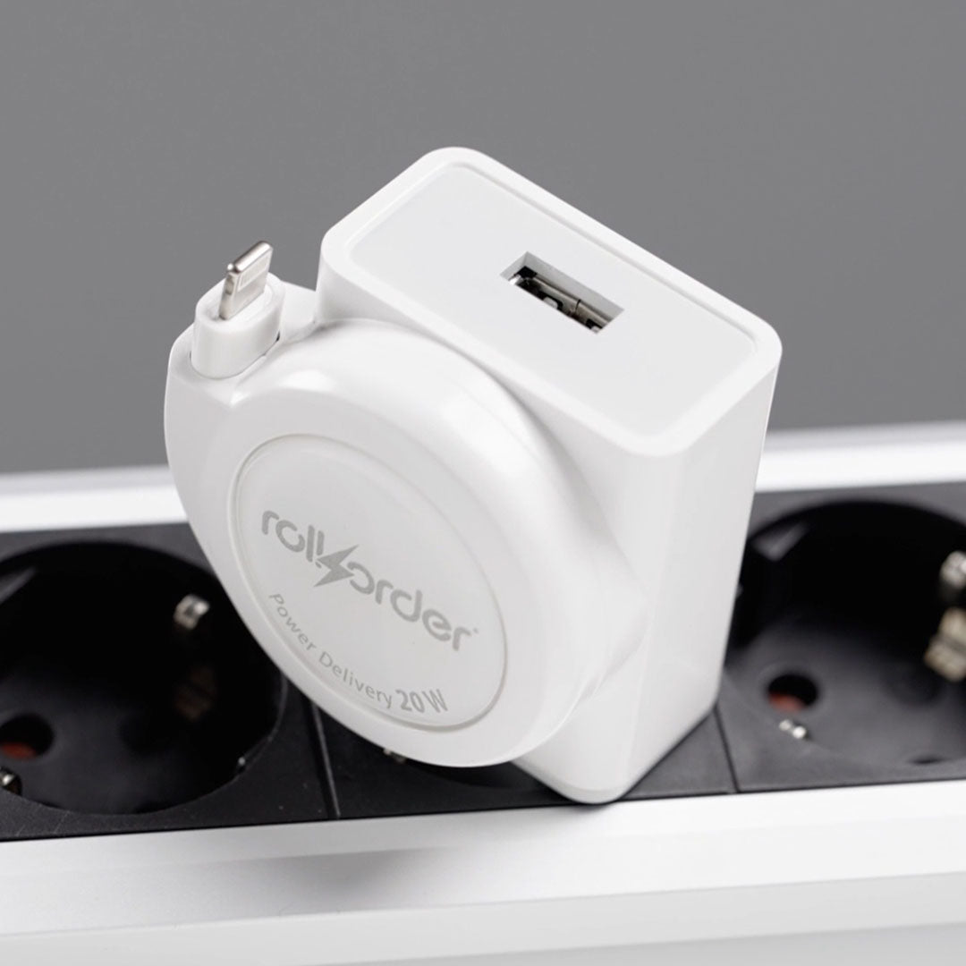 The Compact Charging Solution With A Built-In Retractable Cable