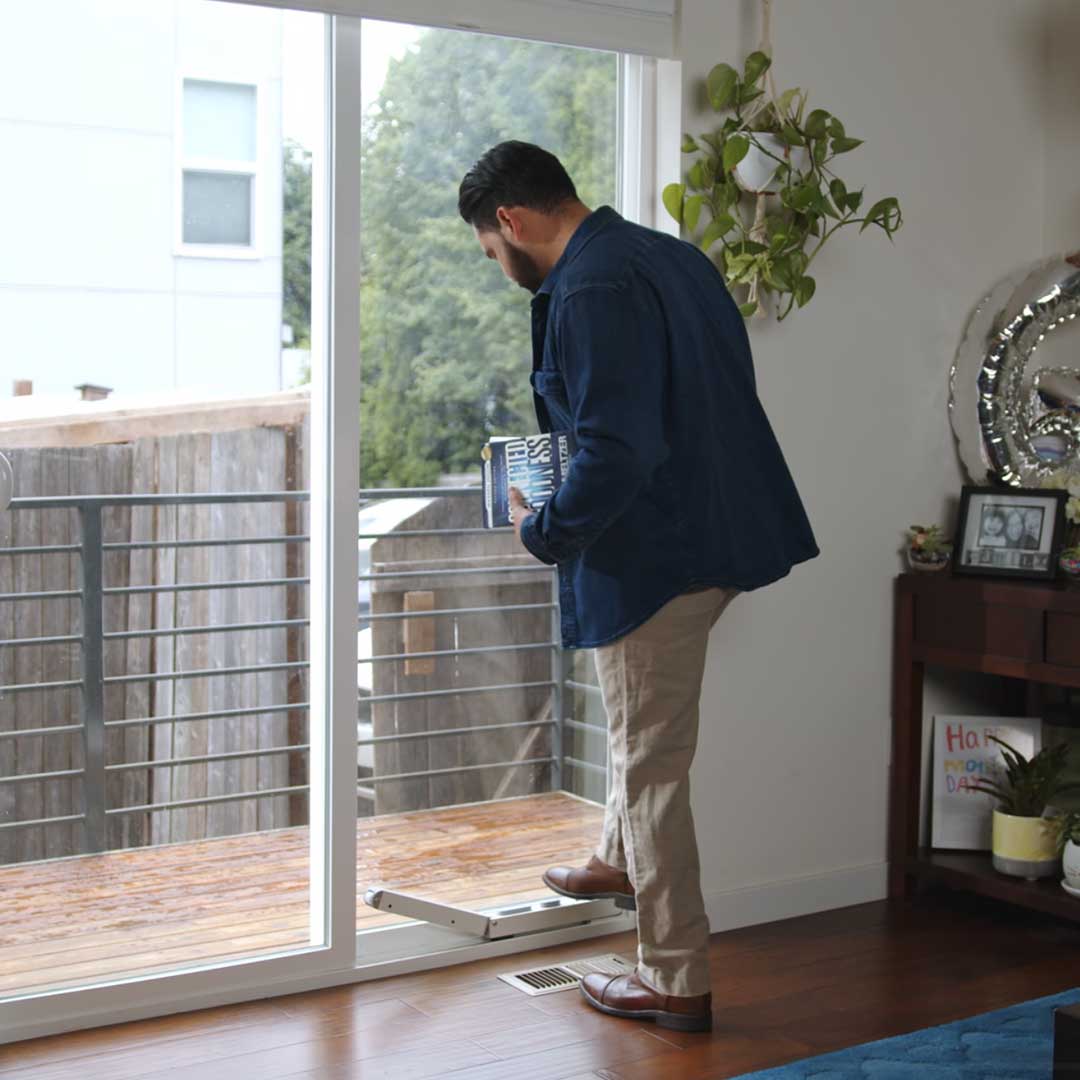 Lock Your Sliding Door Without Bending