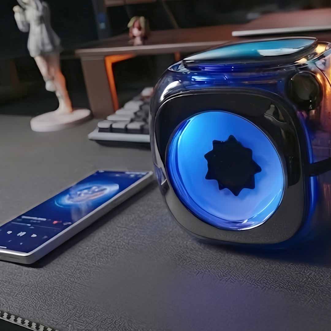 Ferrofluid Speaker With Real-Time Visuals