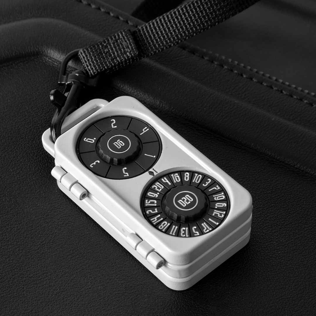 Magnetic Tri-Fold Metal Dice, d4 to d20