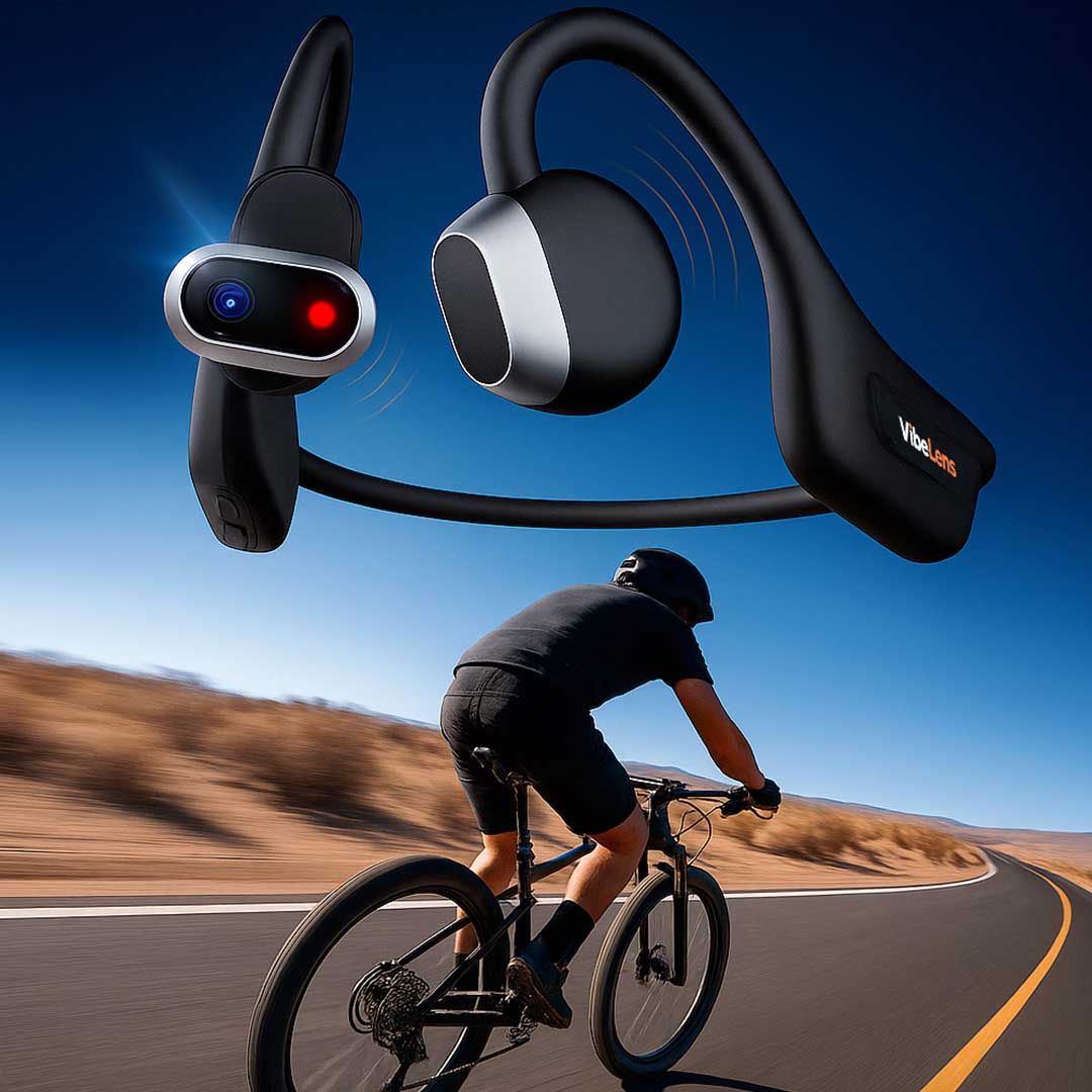 2K Camera Headset with Open-Ear Audio