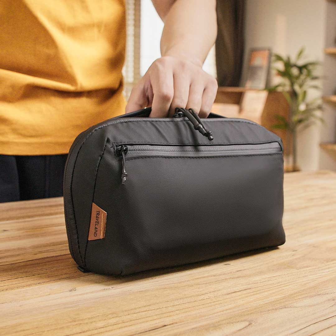 Flat-Lay Toiletry Bag With Space-Saving Organization