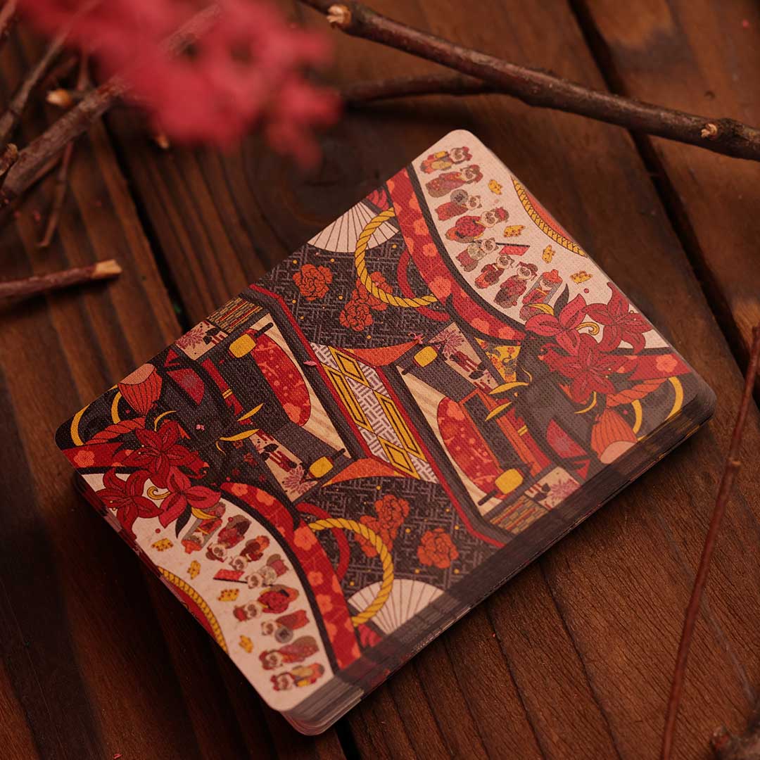 Japanese-Inspired Deck With Illustrated Hidden Tales
