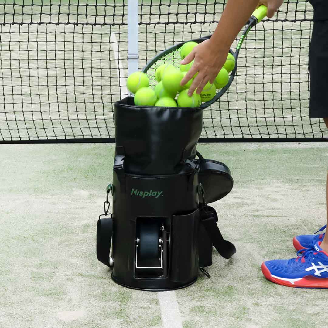 Tennis Training Ball Machine That's Amazingly Light