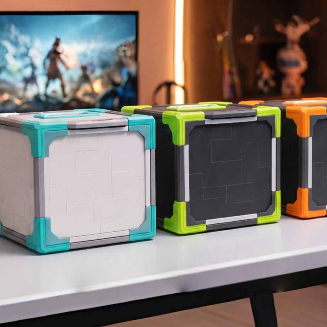 3D-Printable Cube Shelf Storage
