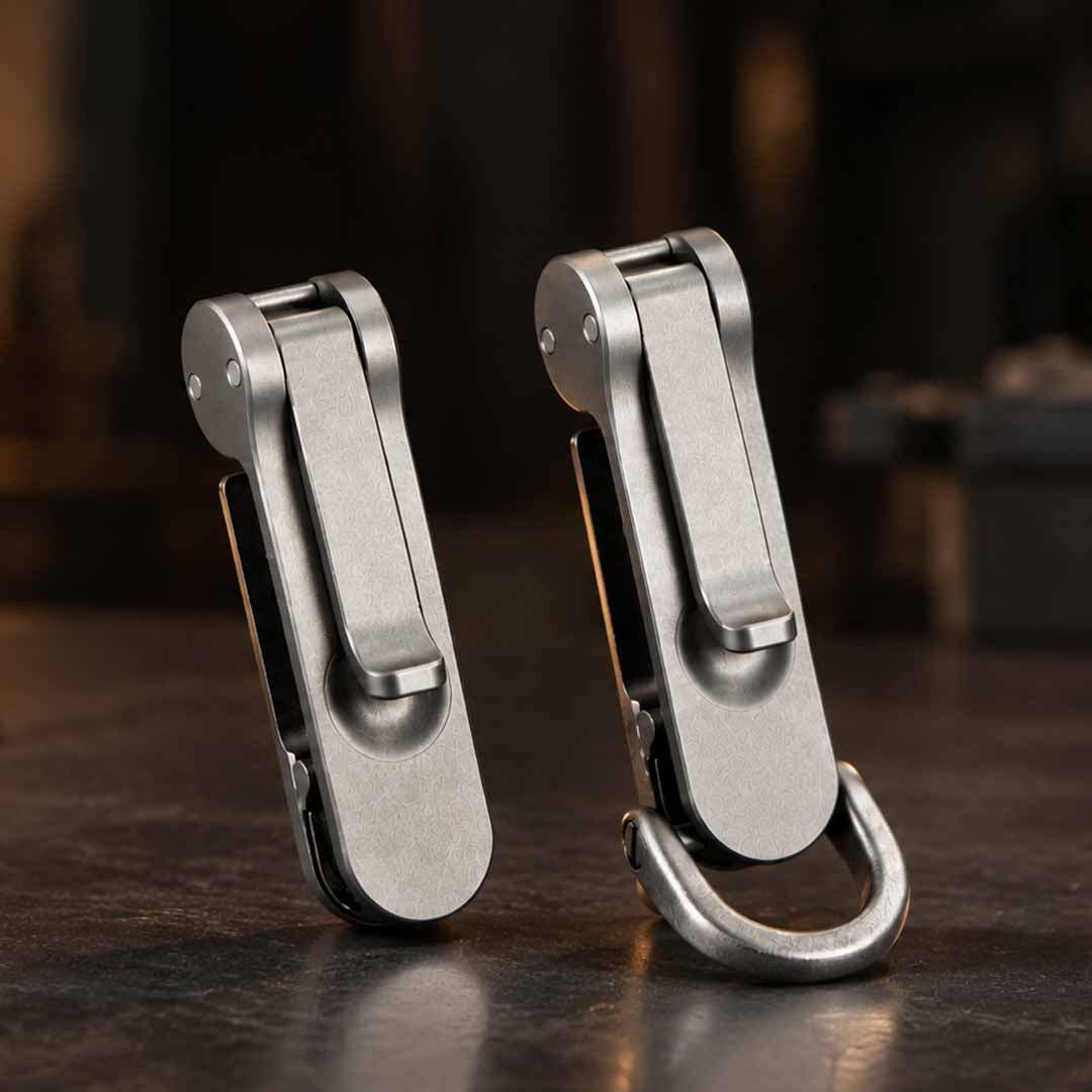 Titanium Locking Keychain Clip