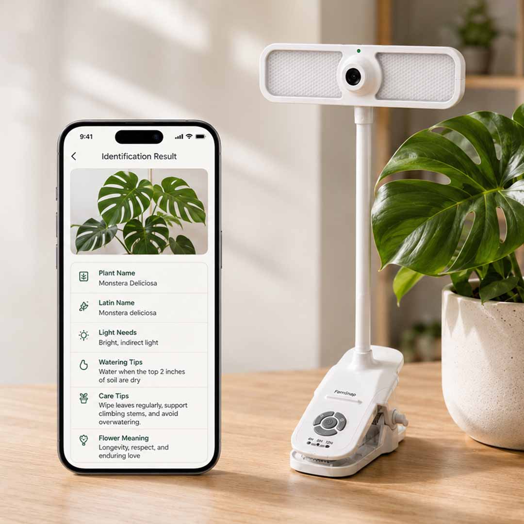AI Plant Time-Lapse Grow Light Camera