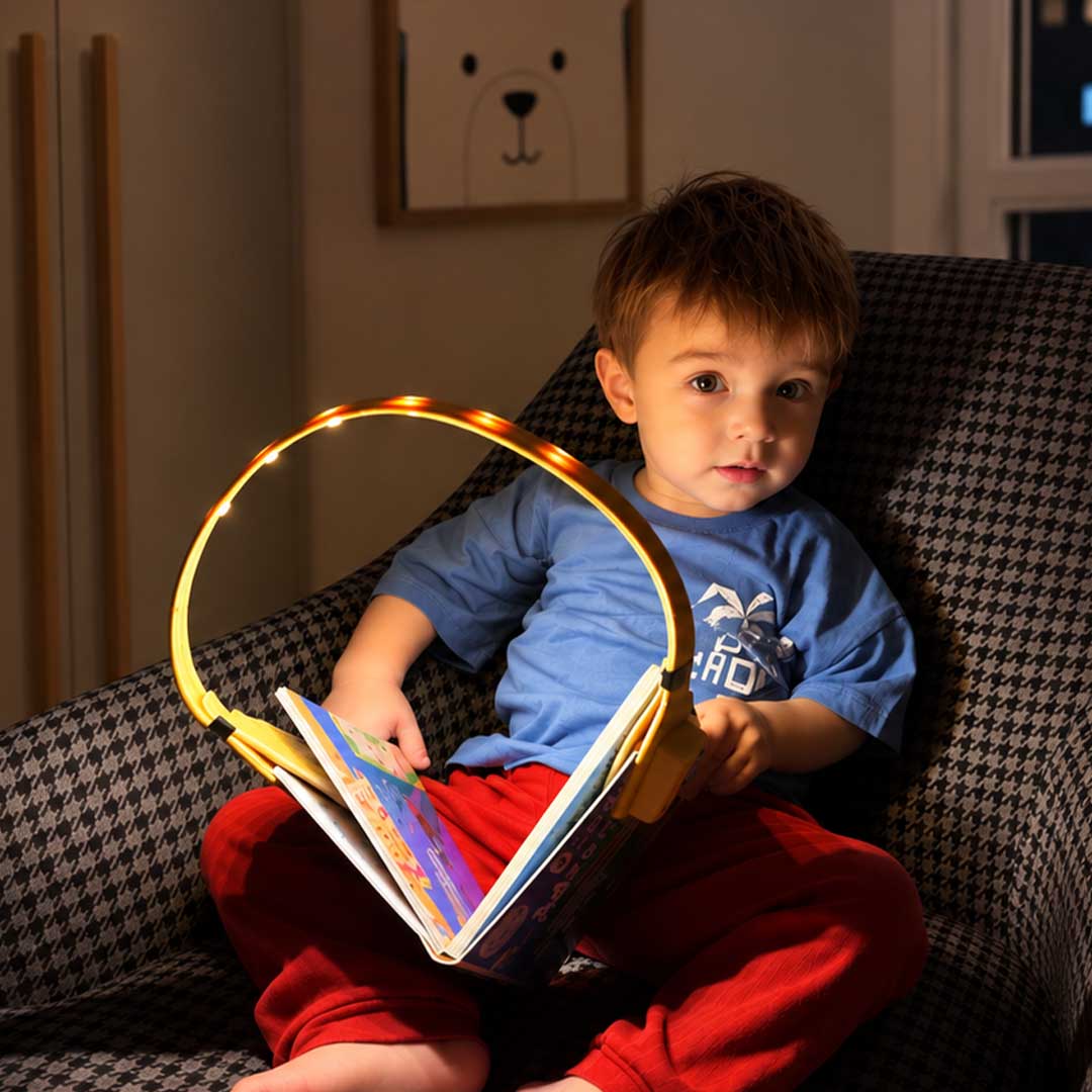 A Book Light That Follows The Shape Of Your Book.