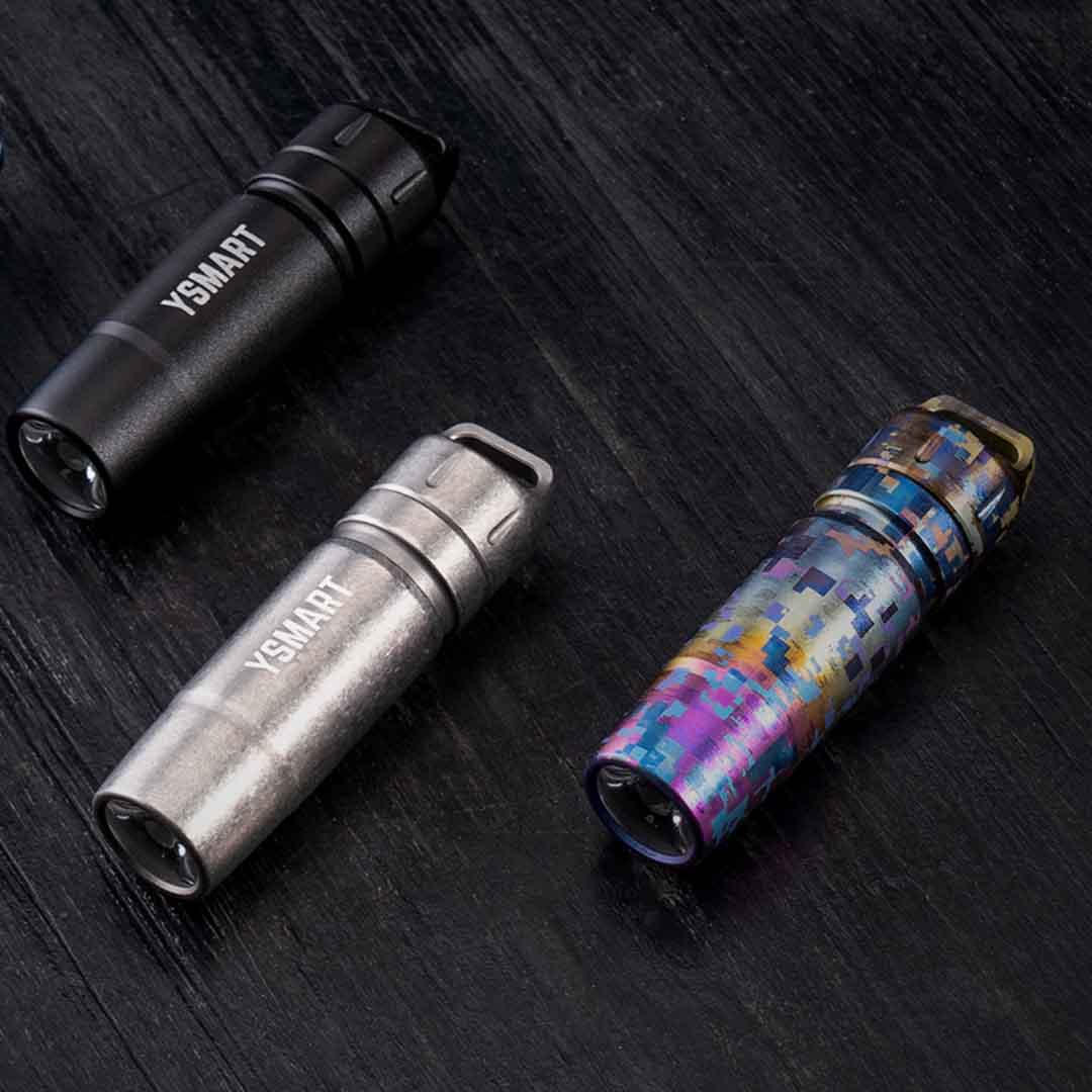 Snap-To-Light Keychain Flashlight