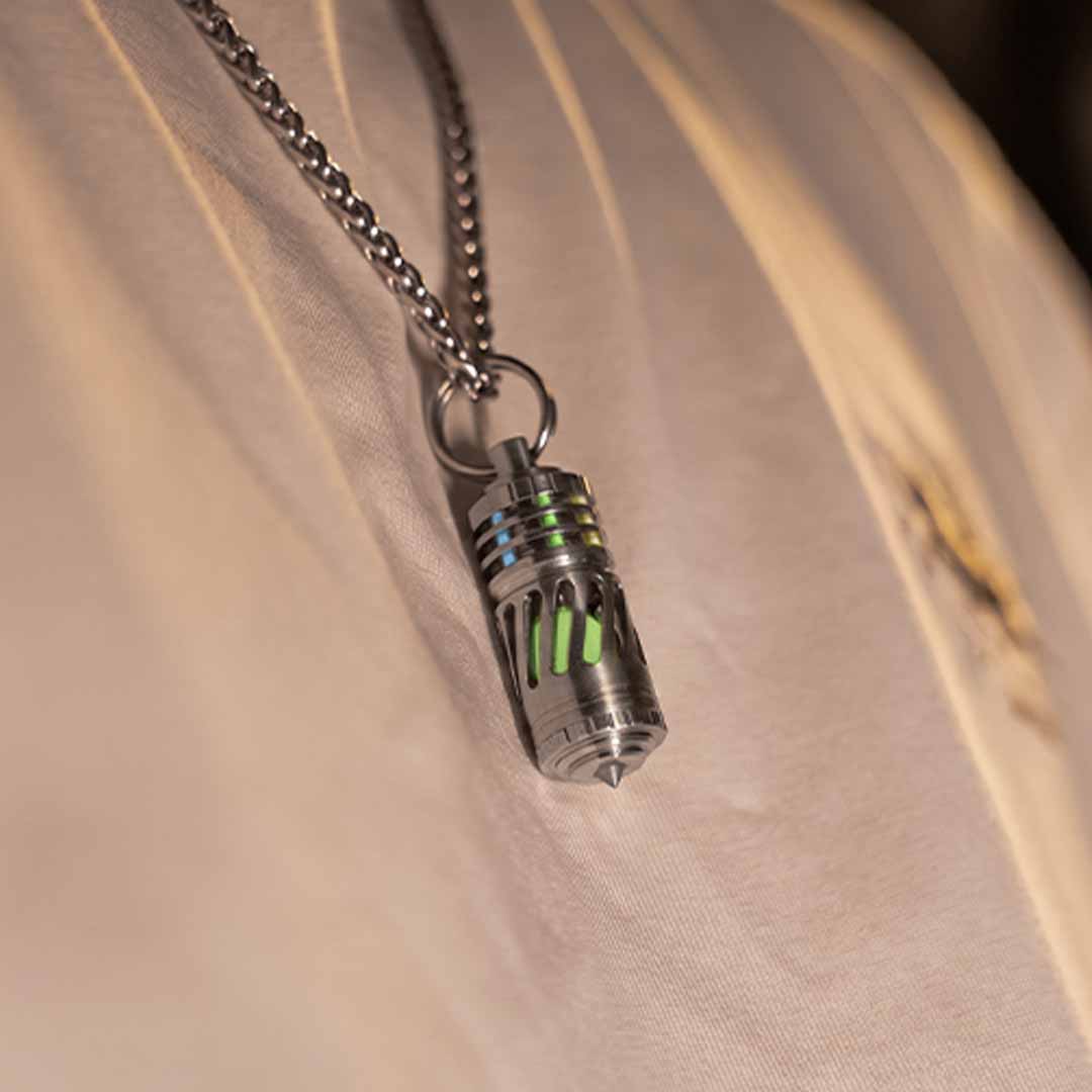 Titanium Tritium Keychain, 25-Year Glow