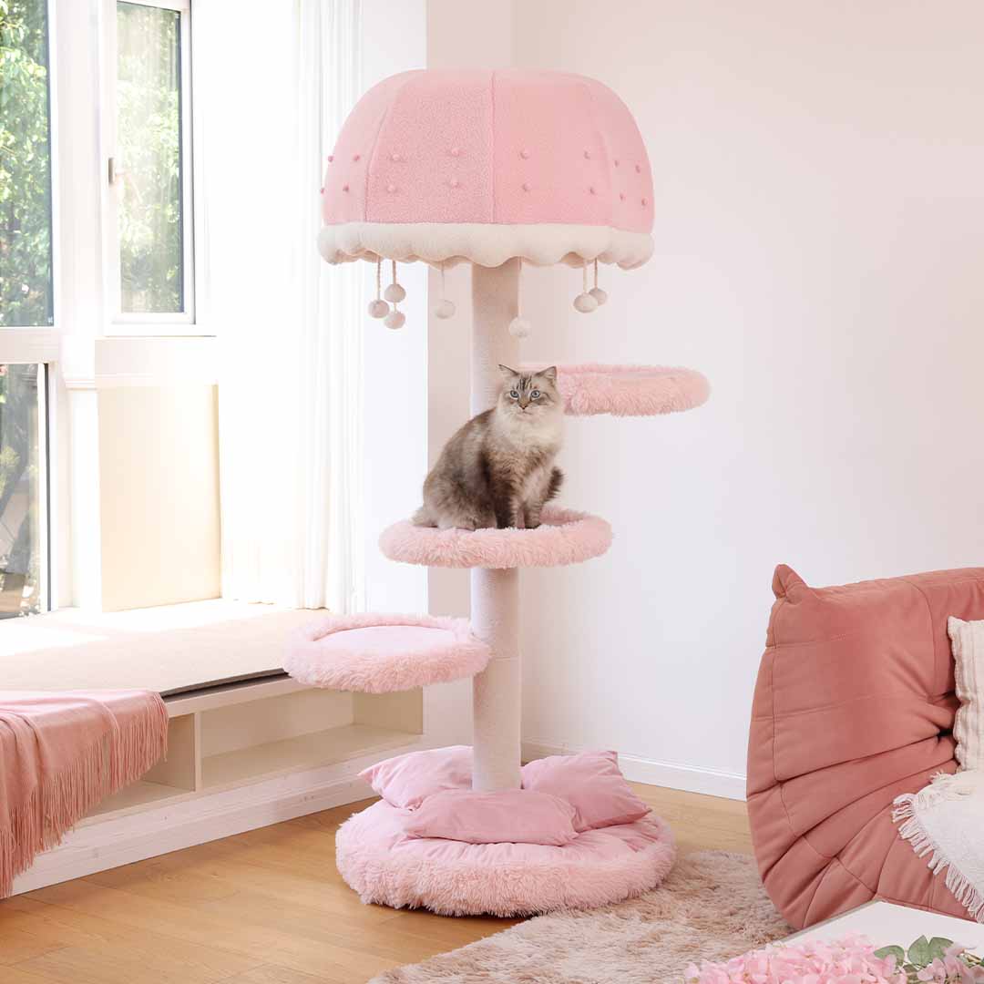 Interior-Worthy Cat Tree With Ambient Lighting