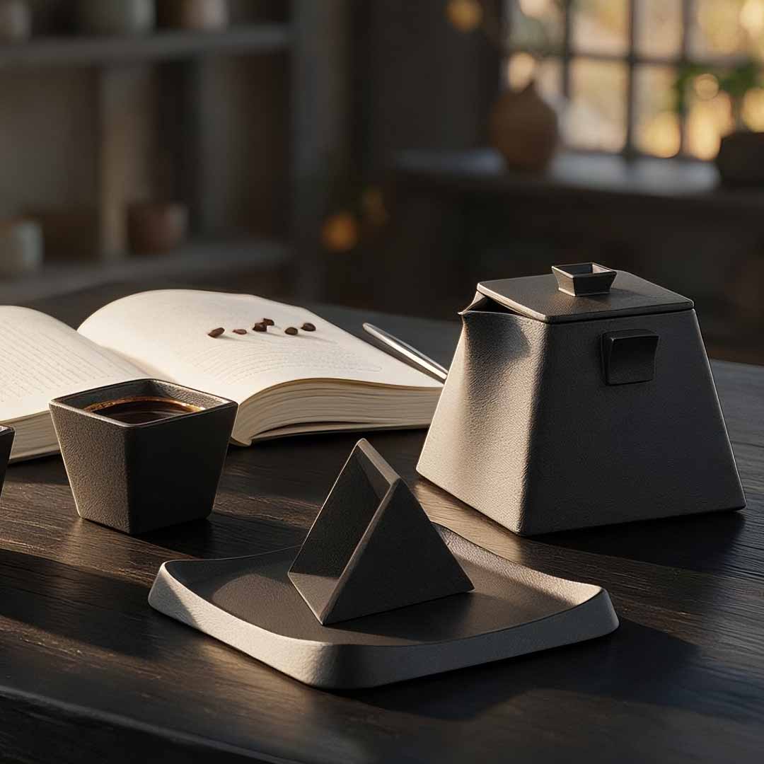 Dual-Brew Ceramic Set For Tea And Coffee Lovers