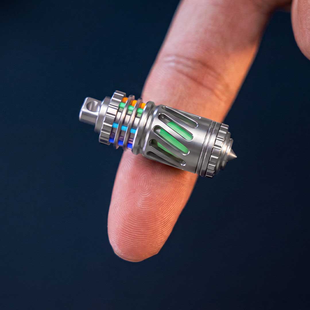 Titanium Tritium Keychain, 25-Year Glow