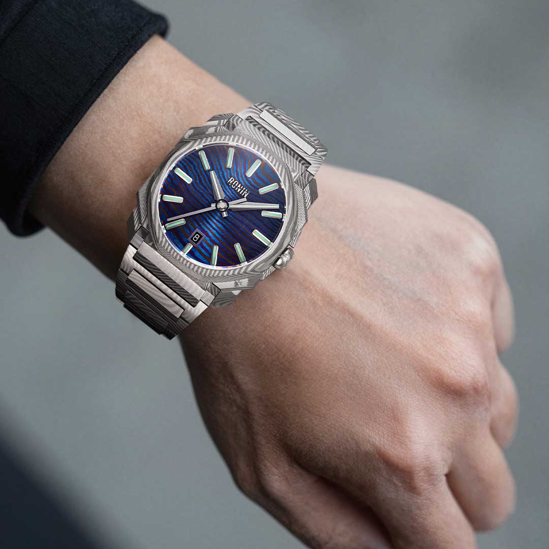 The Samurai Watch In Full Damascus