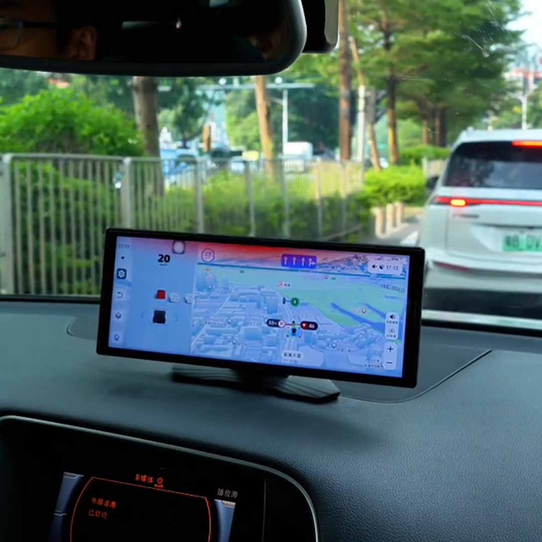3 in 1 AI Dash Cam With Wireless CarPlay