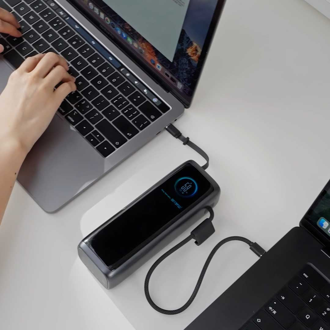 240W Dual Display Power Bank, 25,000mAh