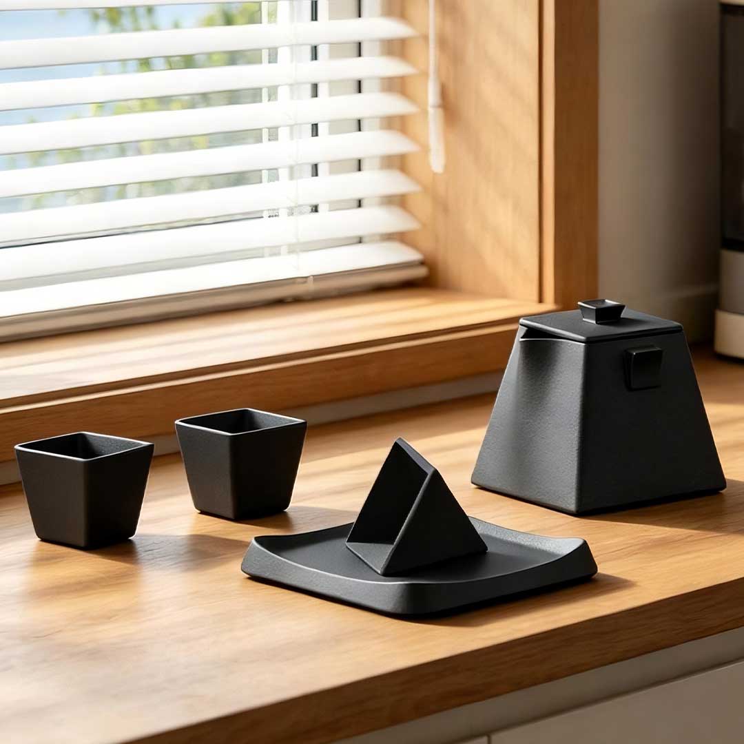 Dual-Brew Ceramic Set For Tea And Coffee Lovers