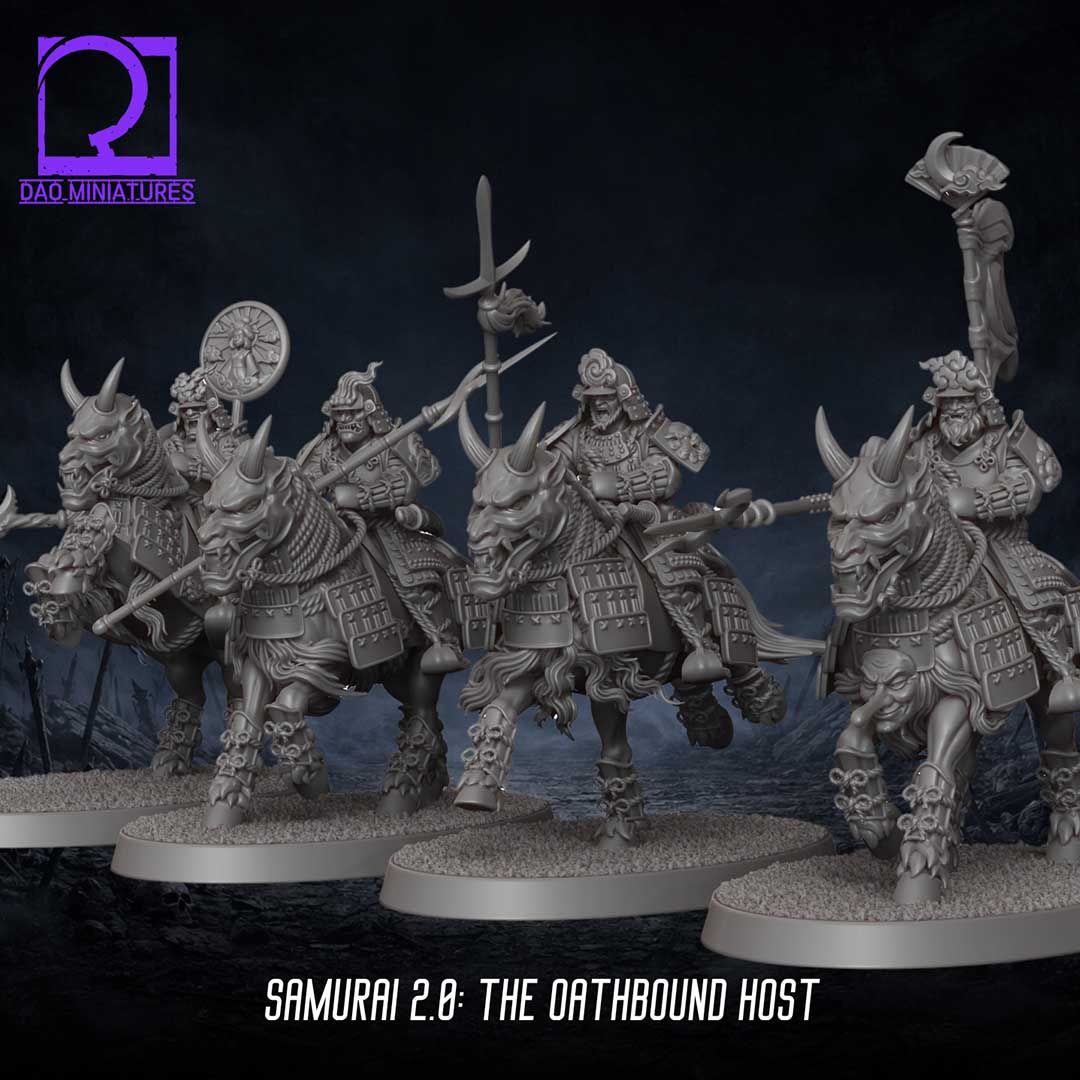 Modular Samurai STL Miniatures