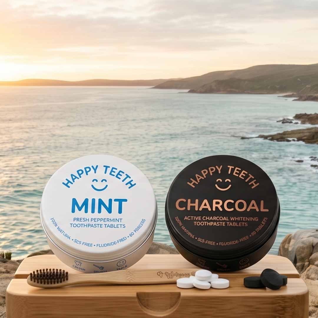 Waterless Mint And Charcoal Toothpaste Tablets
