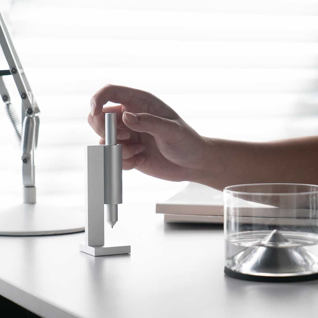 Minimalist Pen With A Starship Landing