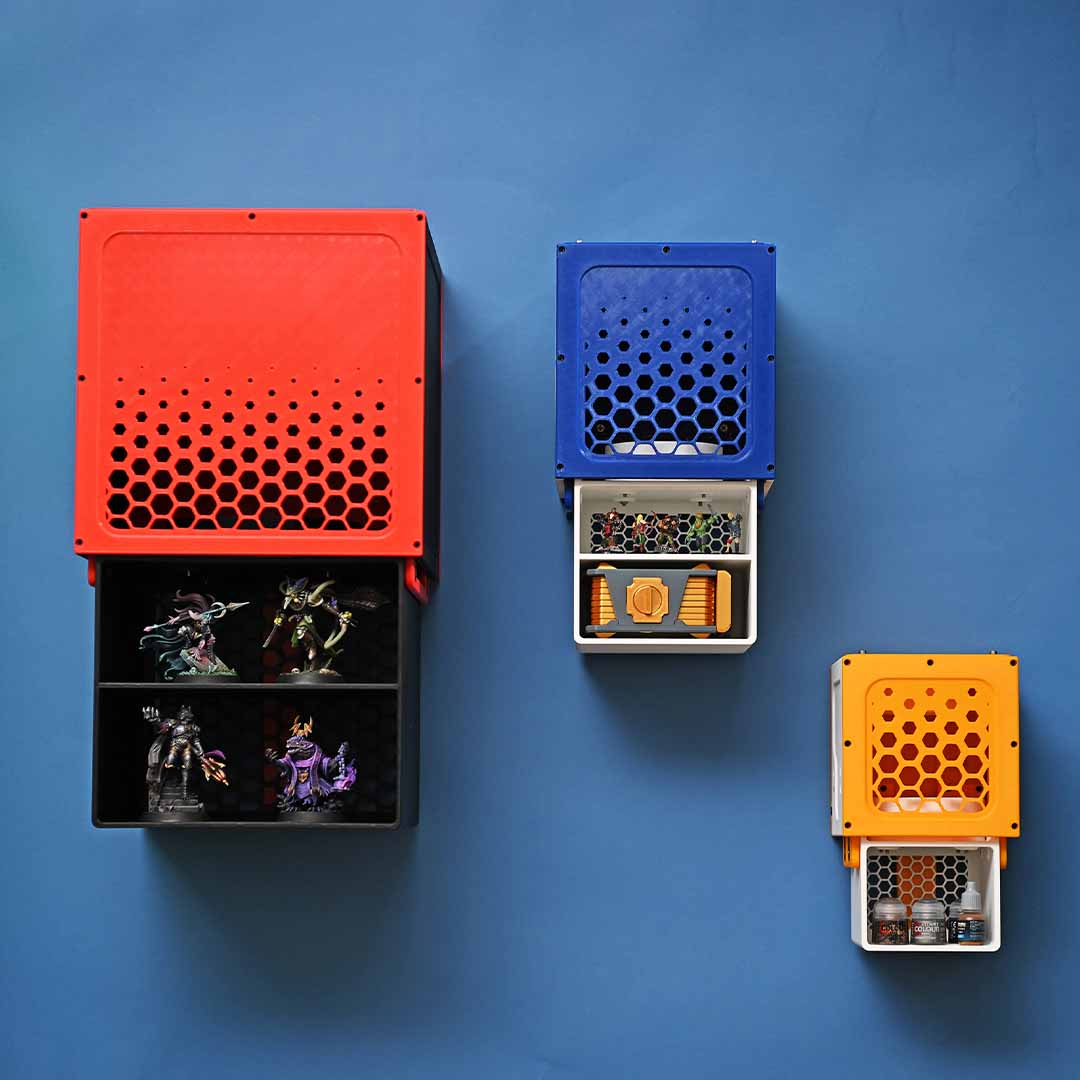 3D-Printable Dropdown Storage System