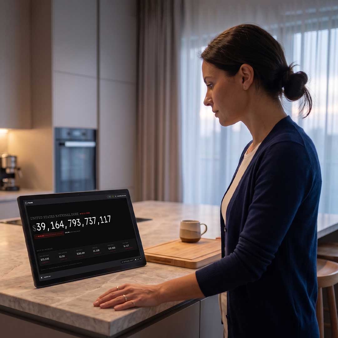 AI Financial Display With Real-Time Markets